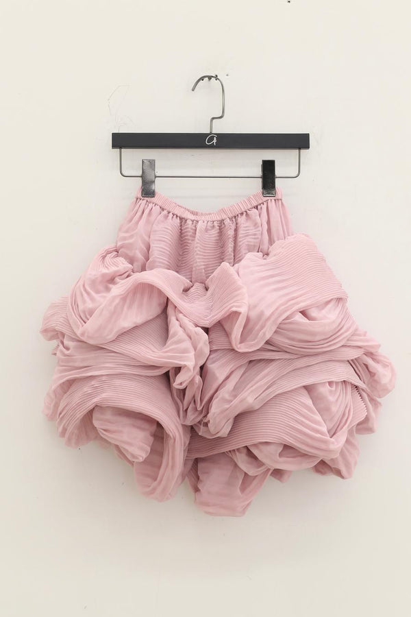 CAROLINE HU Jellyfish pleated skirt SS22PKSK03 Pink PCH6